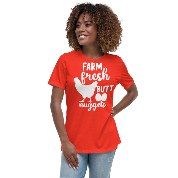 Farm Fresh Butt Nuggets Women's Relaxed T-Shirt